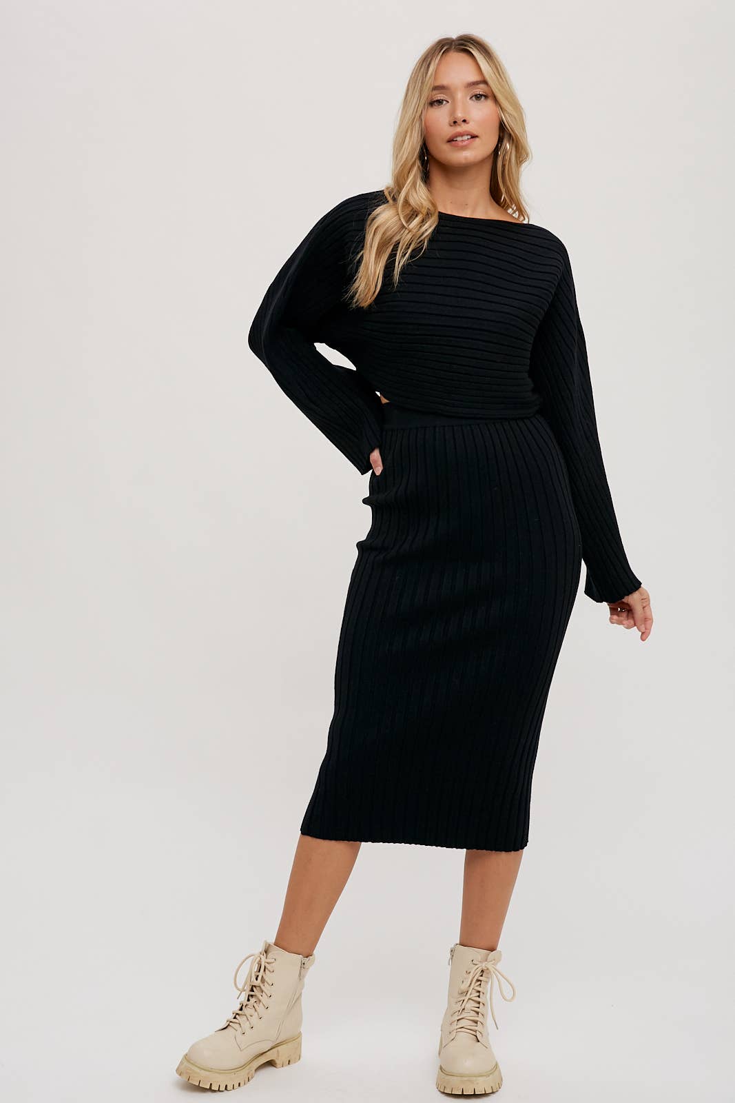 Blackout Theory Knit Set Coord Set Bluivy