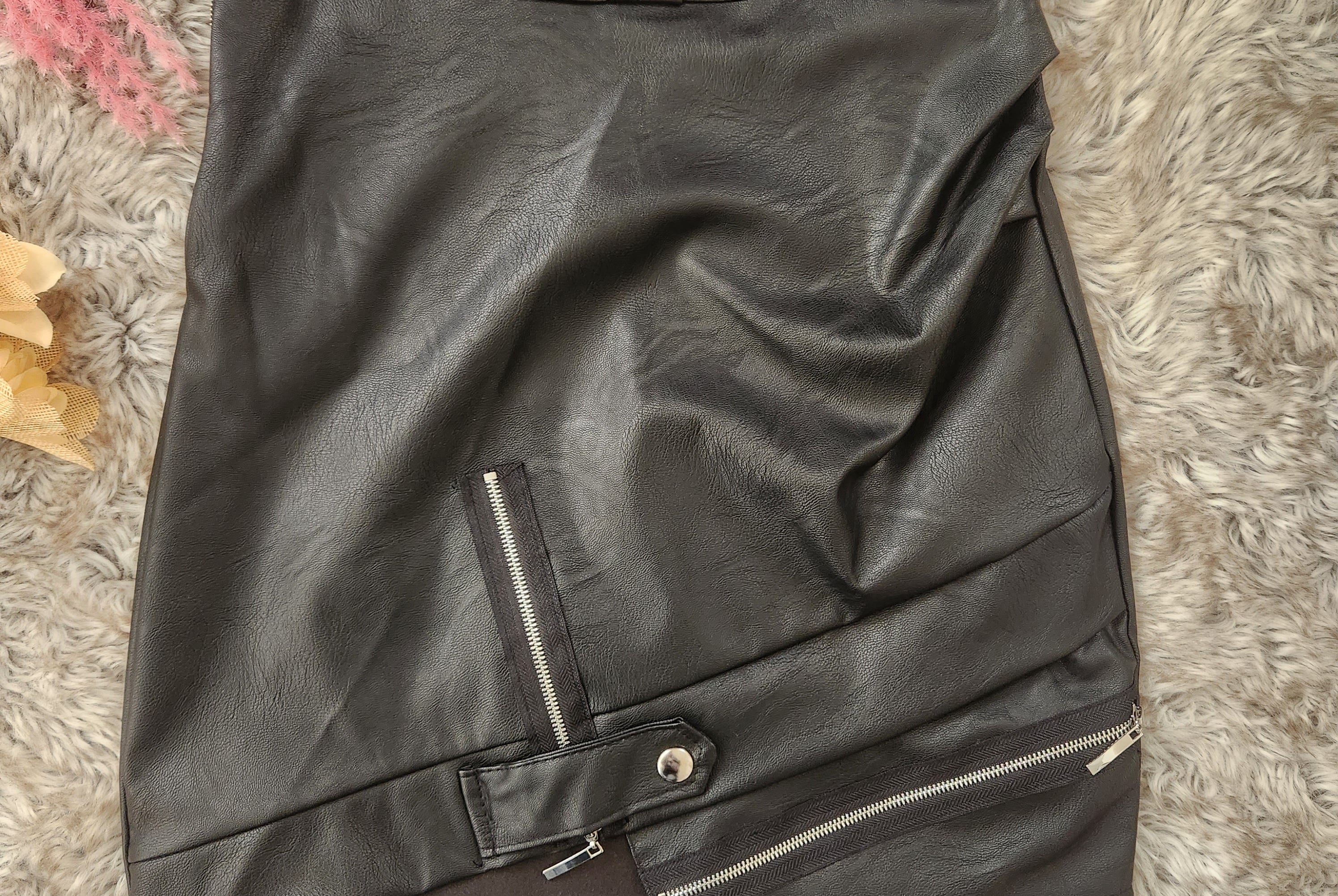 Gemma Leatherette Mini Skirt Mini Skirt Malabay