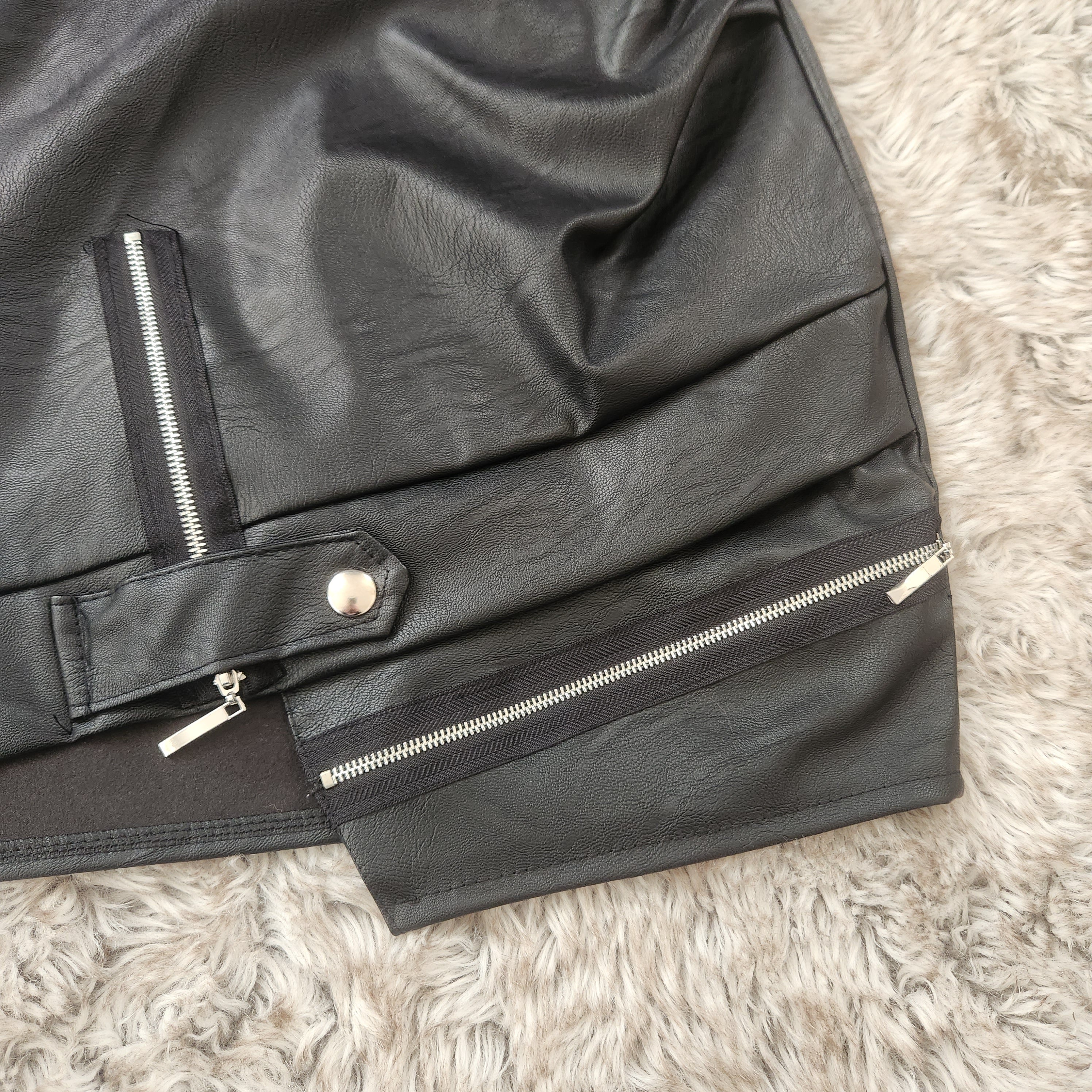 Gemma Leatherette Mini Skirt Mini Skirt Malabay