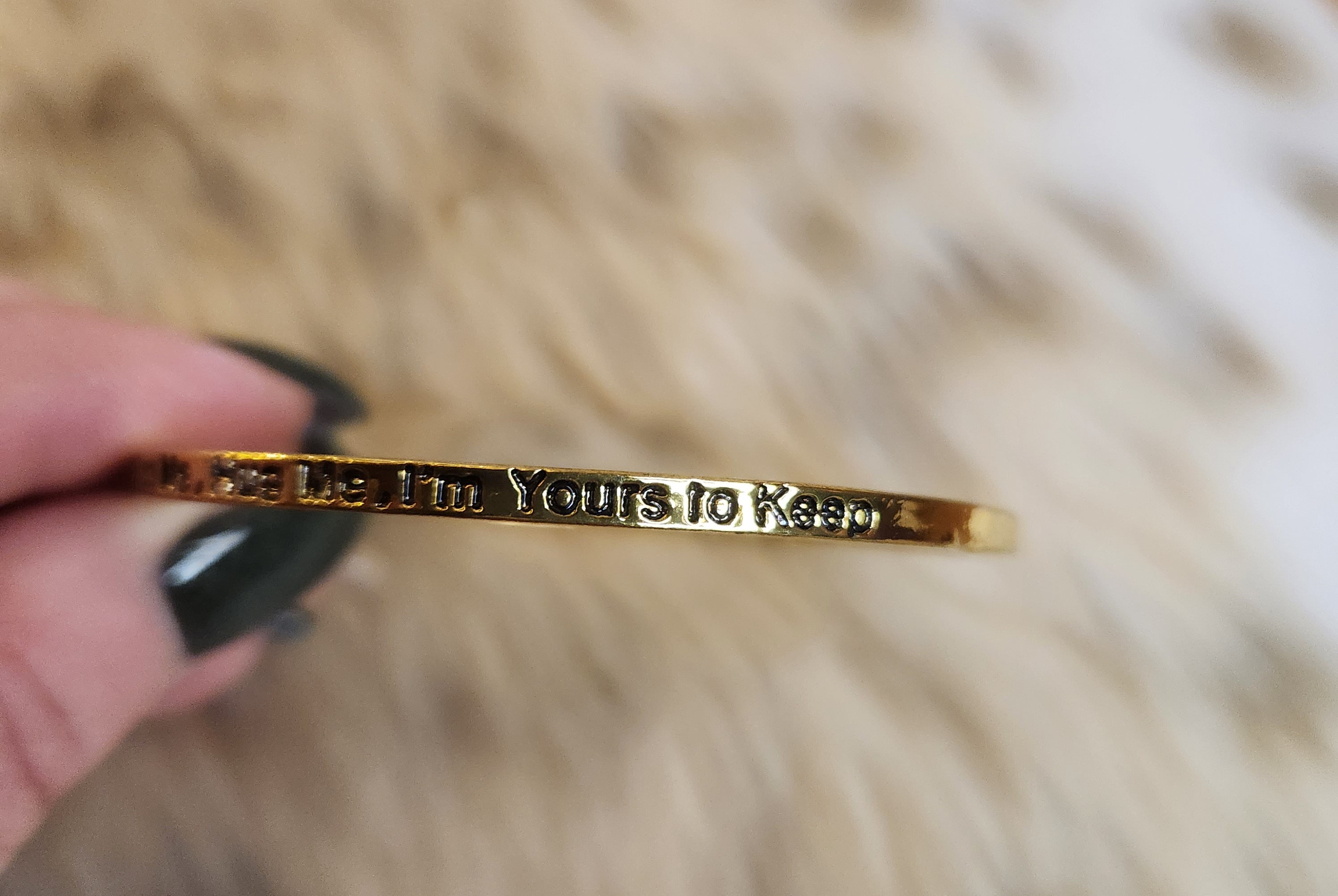I'm Yours Engraved Bracelet Bracelet Vintage Vibes Boutique