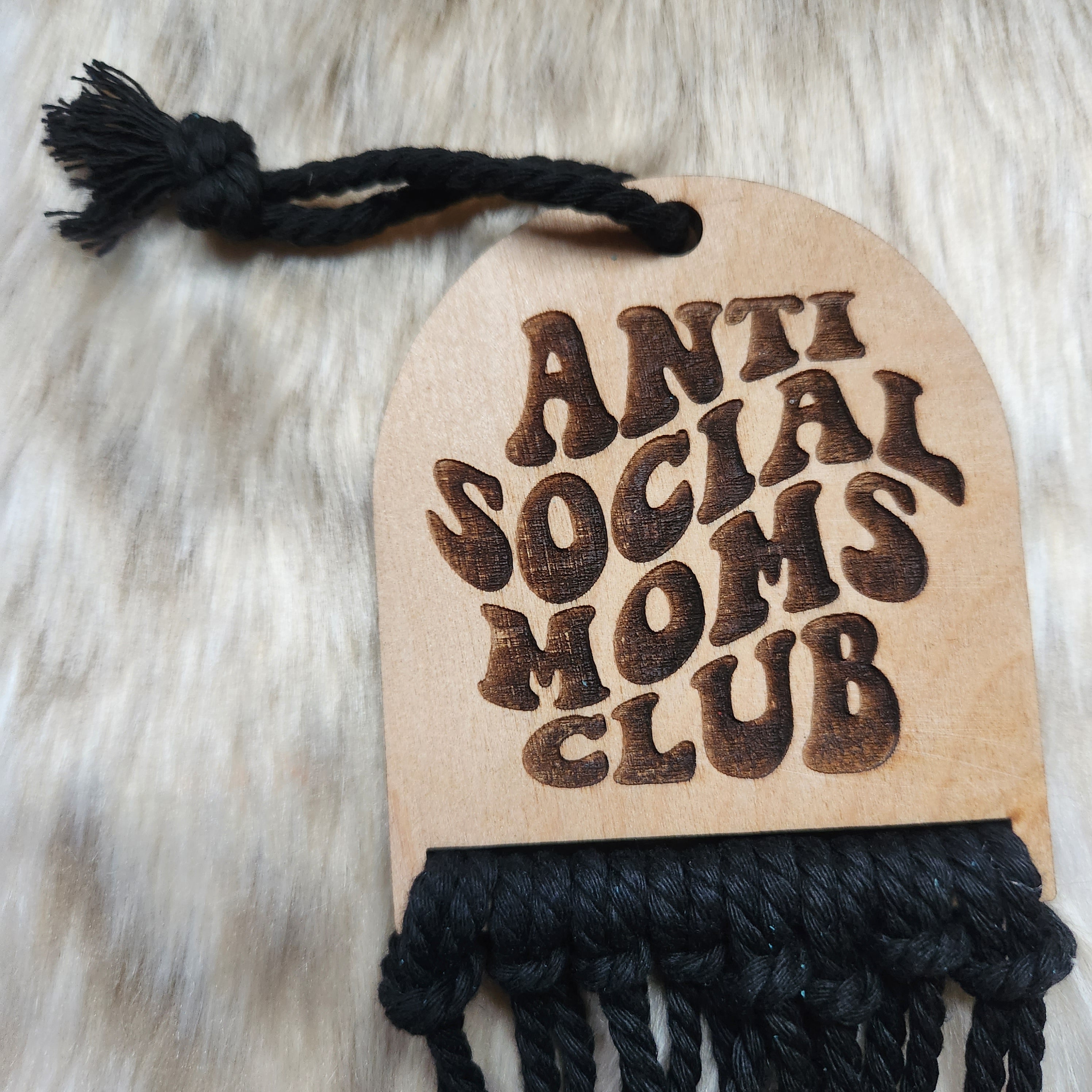 Antisocial Moms Car Charm Giftables Vintage Vibes Boutique