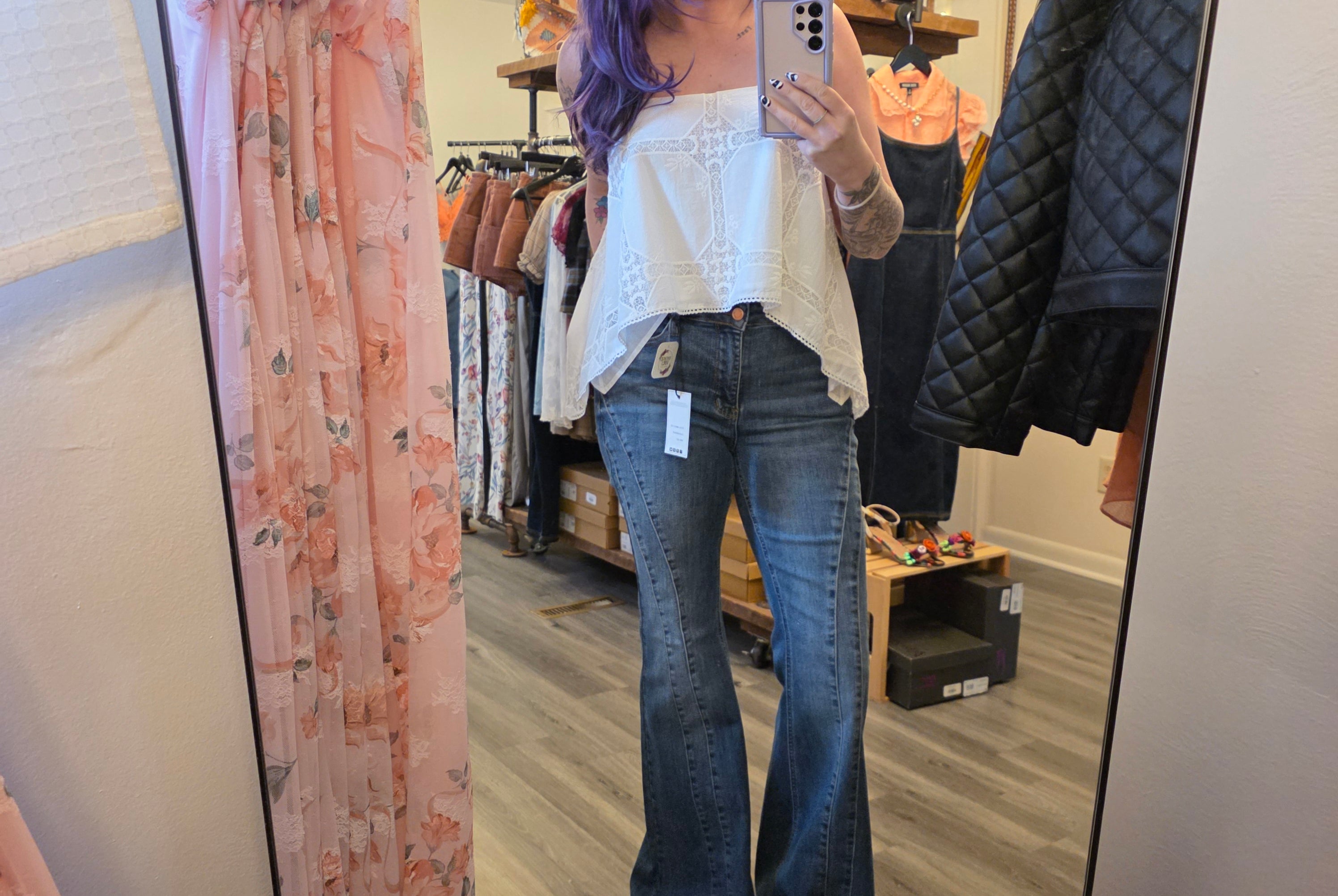 Ainslee Eyelet Top Tank Steve Madden