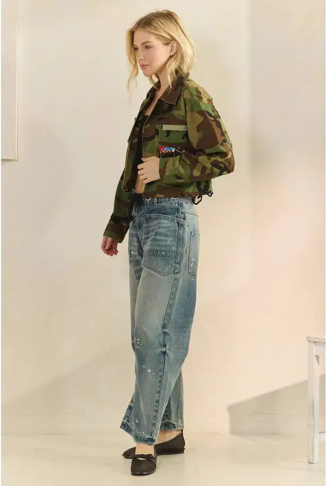 Wildflower Recon Shacket Jacket Veveret