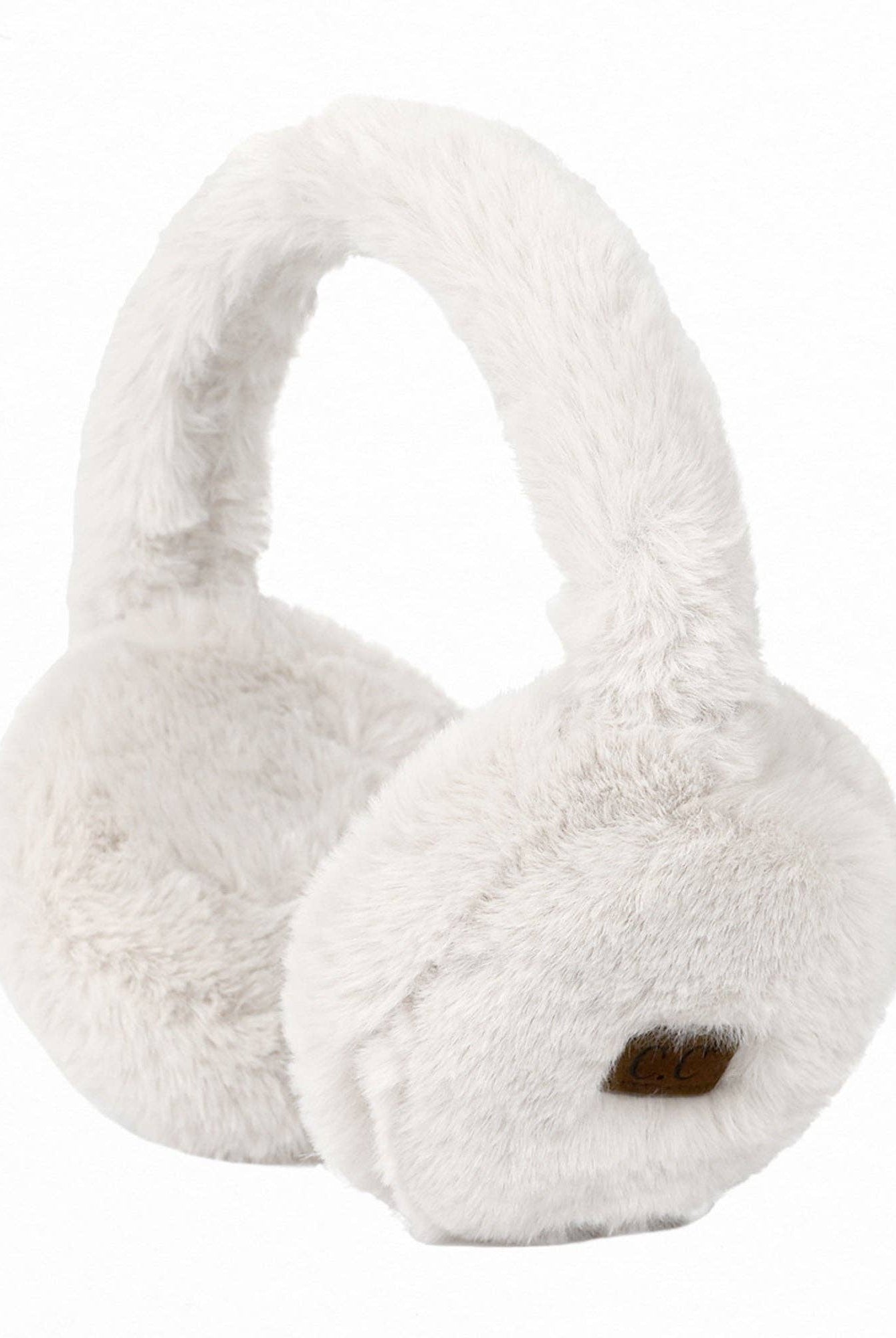 CC Sherpa Earmuffs Winter Hat CC Ivory