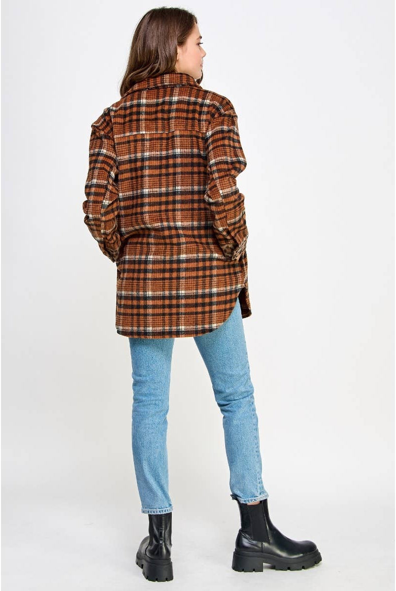 Cider & Spots Shacket Jacket Veveret