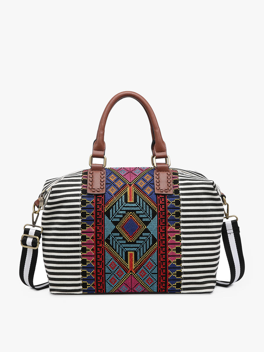 Wanderlust Satchel Shoulder Bag Jen & Co.