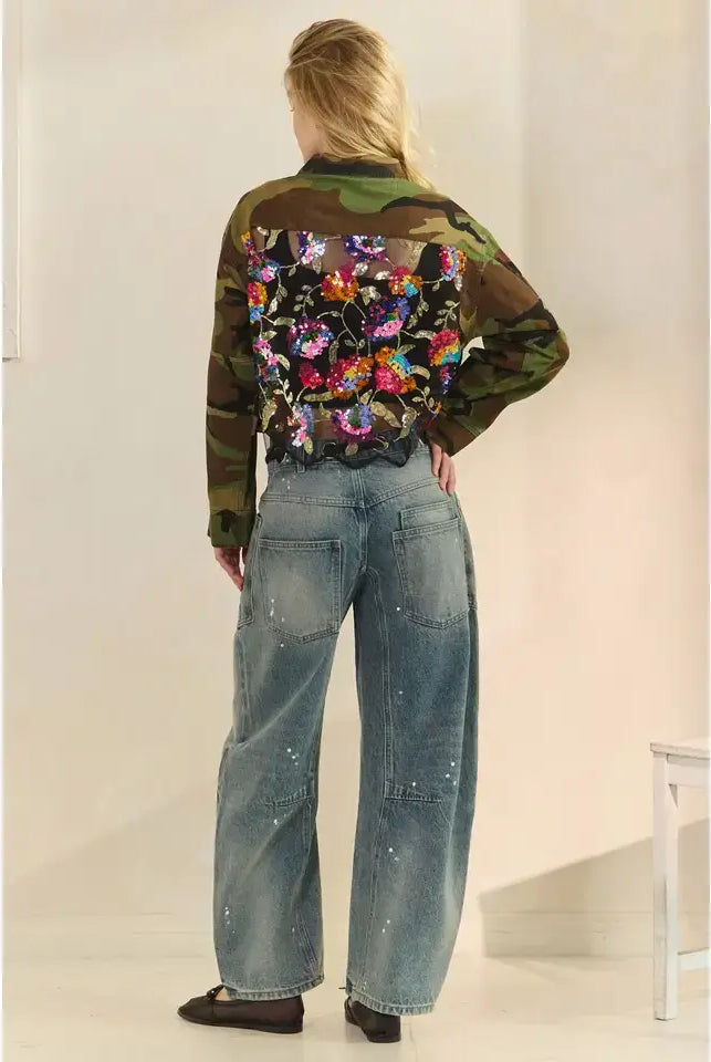 Wildflower Recon Shacket Jacket Veveret
