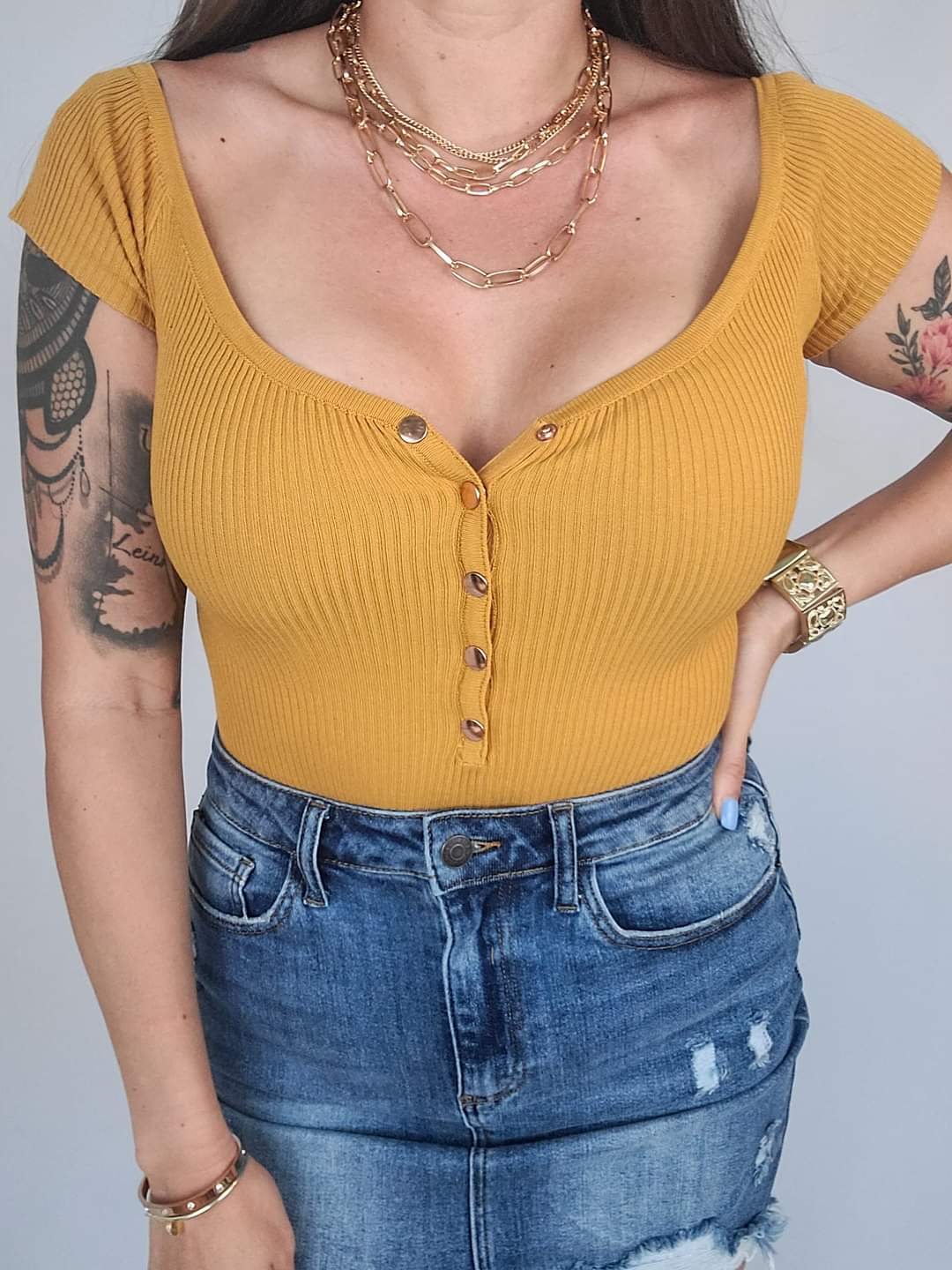 Libby Ribbed Bodysuit Bodysuit Love Tree