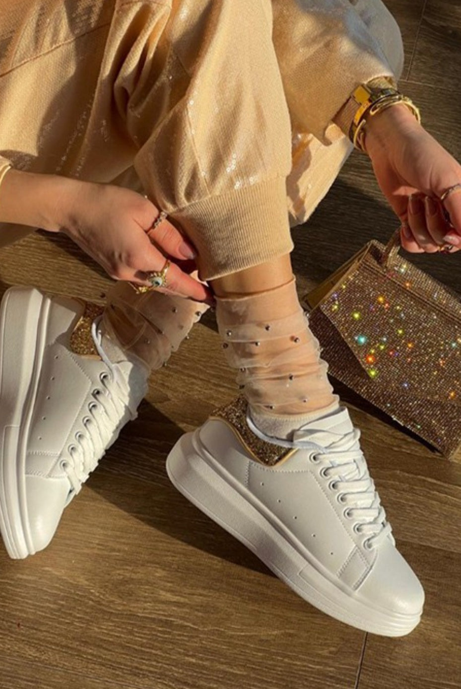 January Glitter Sneakers Sneakers Vintage Vibes Boutique