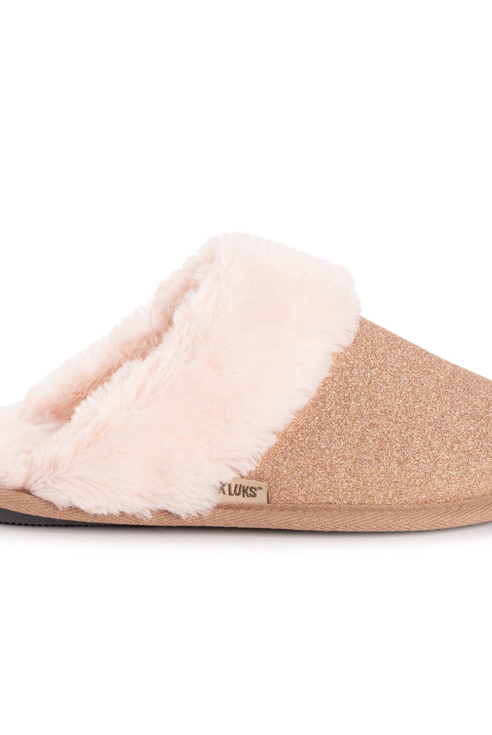 Muk Luks Sparkle Slippers Slippers Muk Luks L (9-10) Rose Gold Sparkle