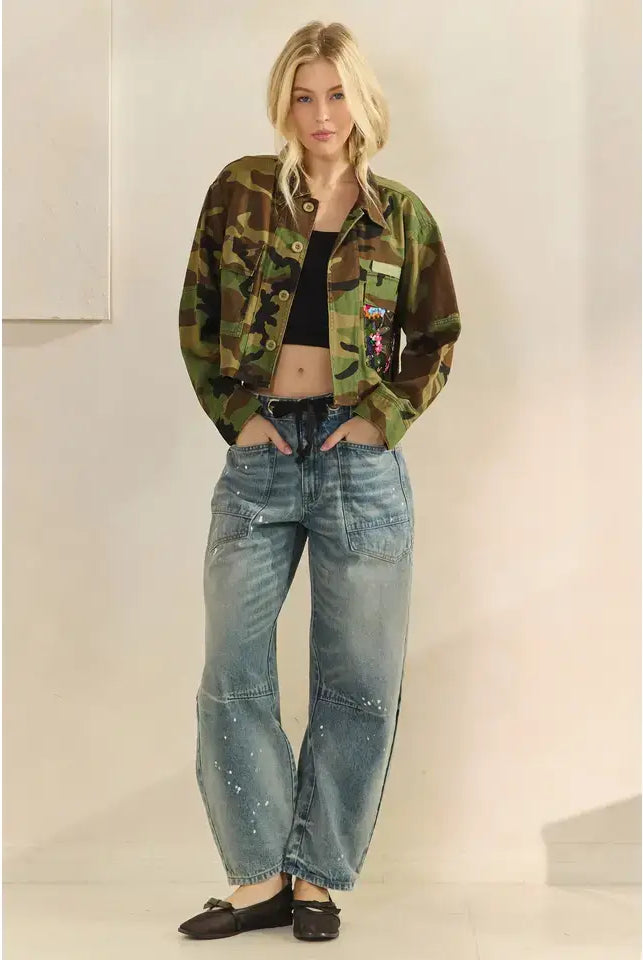 Wildflower Recon Shacket Jacket Veveret