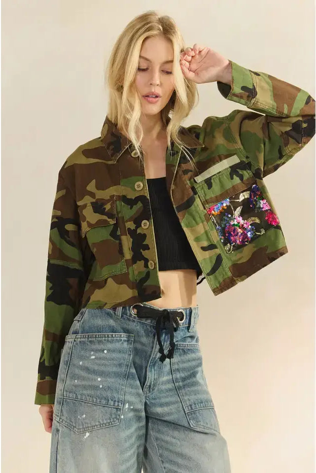 Wildflower Recon Shacket Jacket Veveret