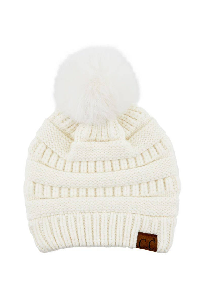 Snuggly Soft Beanie Winter Hat CC Ivory