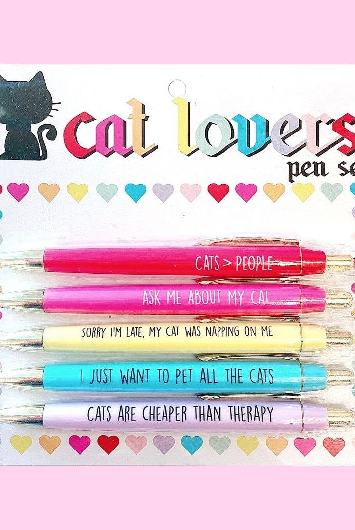 Cat Lovers Pen Set Giftables FUN CLUB