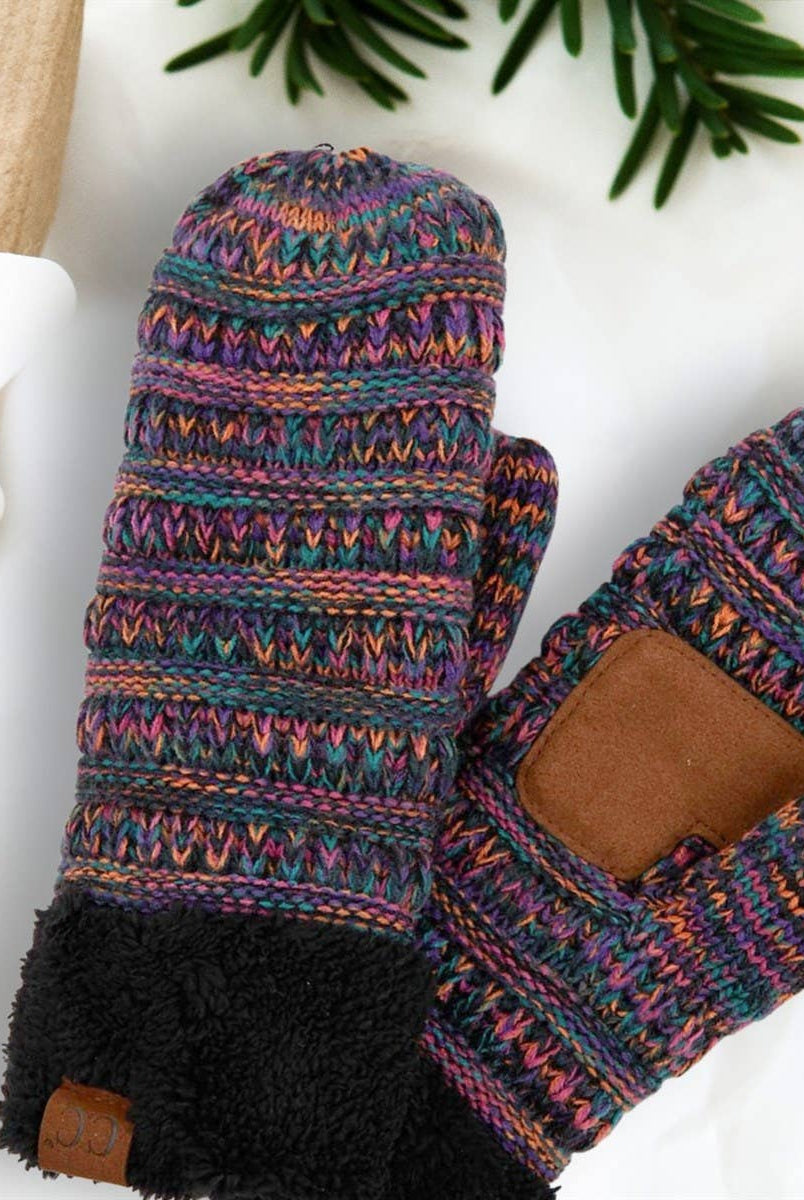 CC Multicolor Mittens Winter Accessories CC