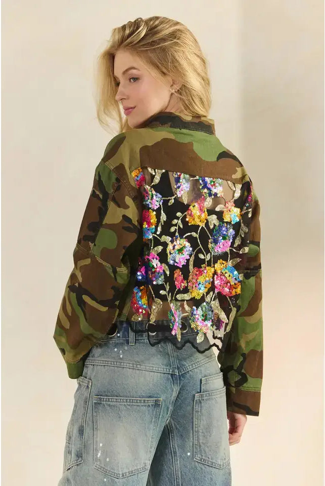 Wildflower Recon Shacket Jacket Veveret