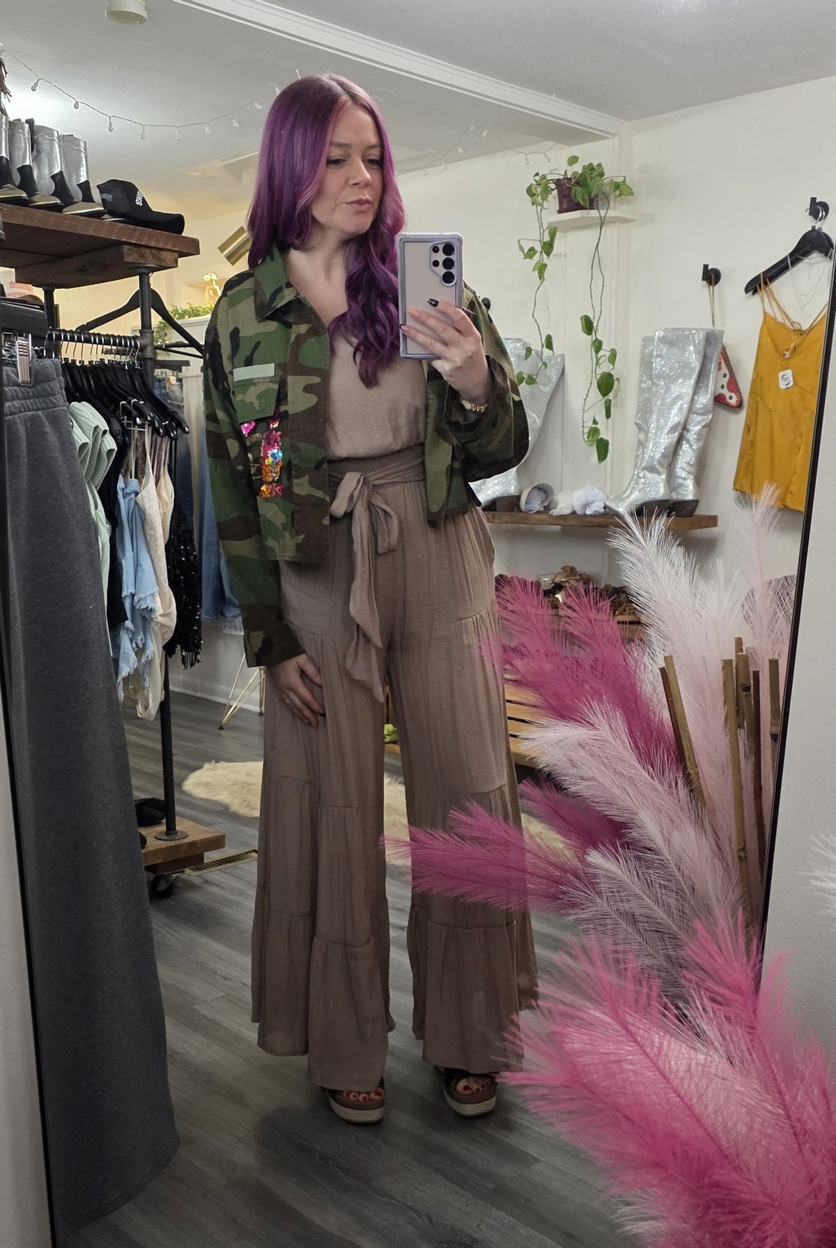 Wildflower Recon Shacket Jacket Veveret
