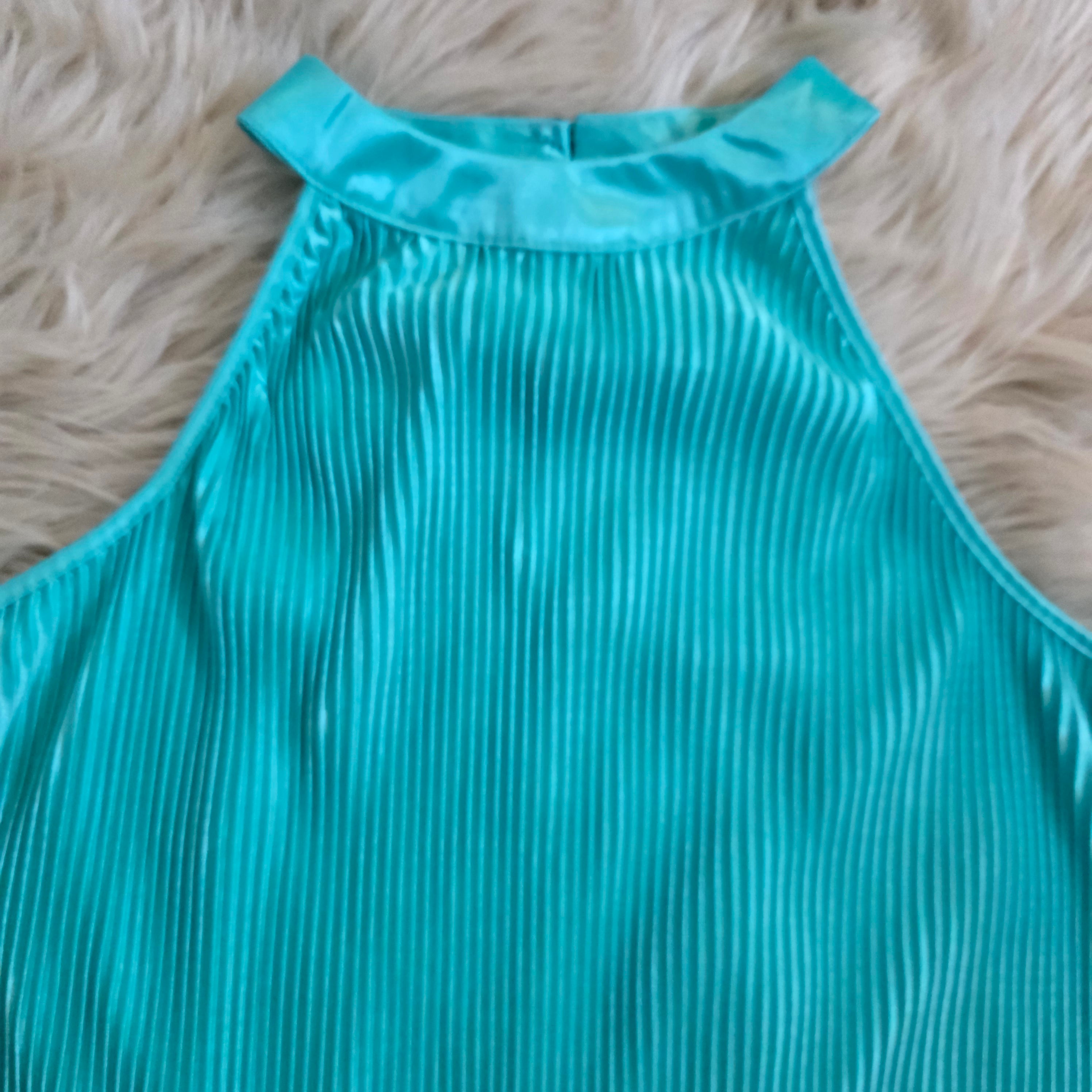Sea Glass Pleated Dress Mini Dress She + Sky