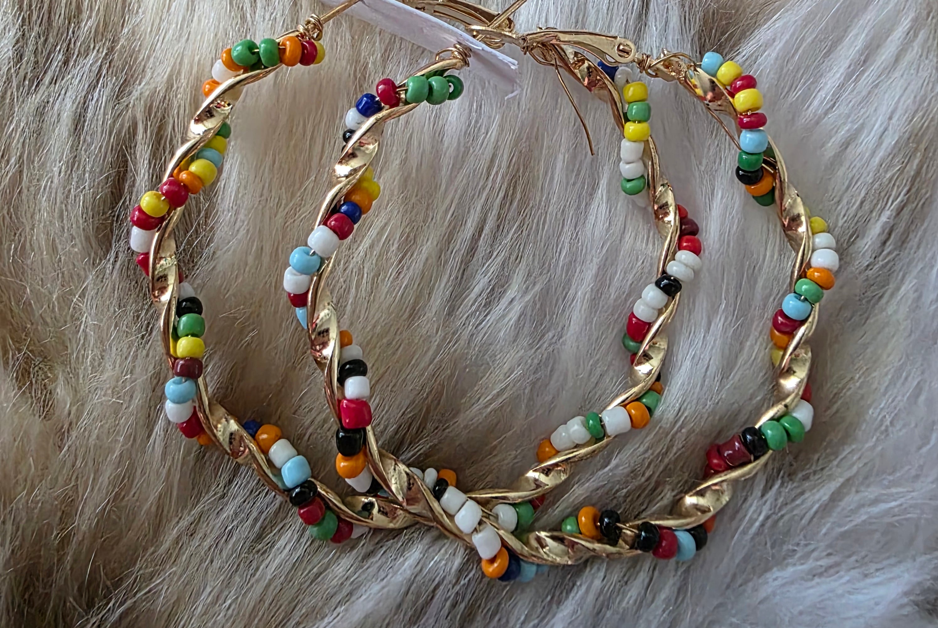 Fiesta Hoop Earrings Earrings Vintage Vibes Boutique