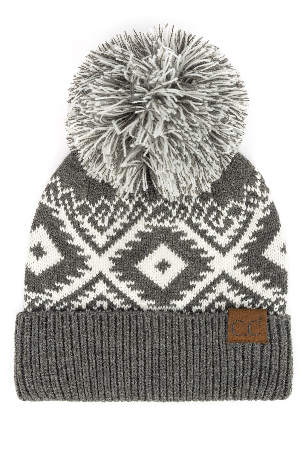 Aztec Print Beanie Winter Hat CC