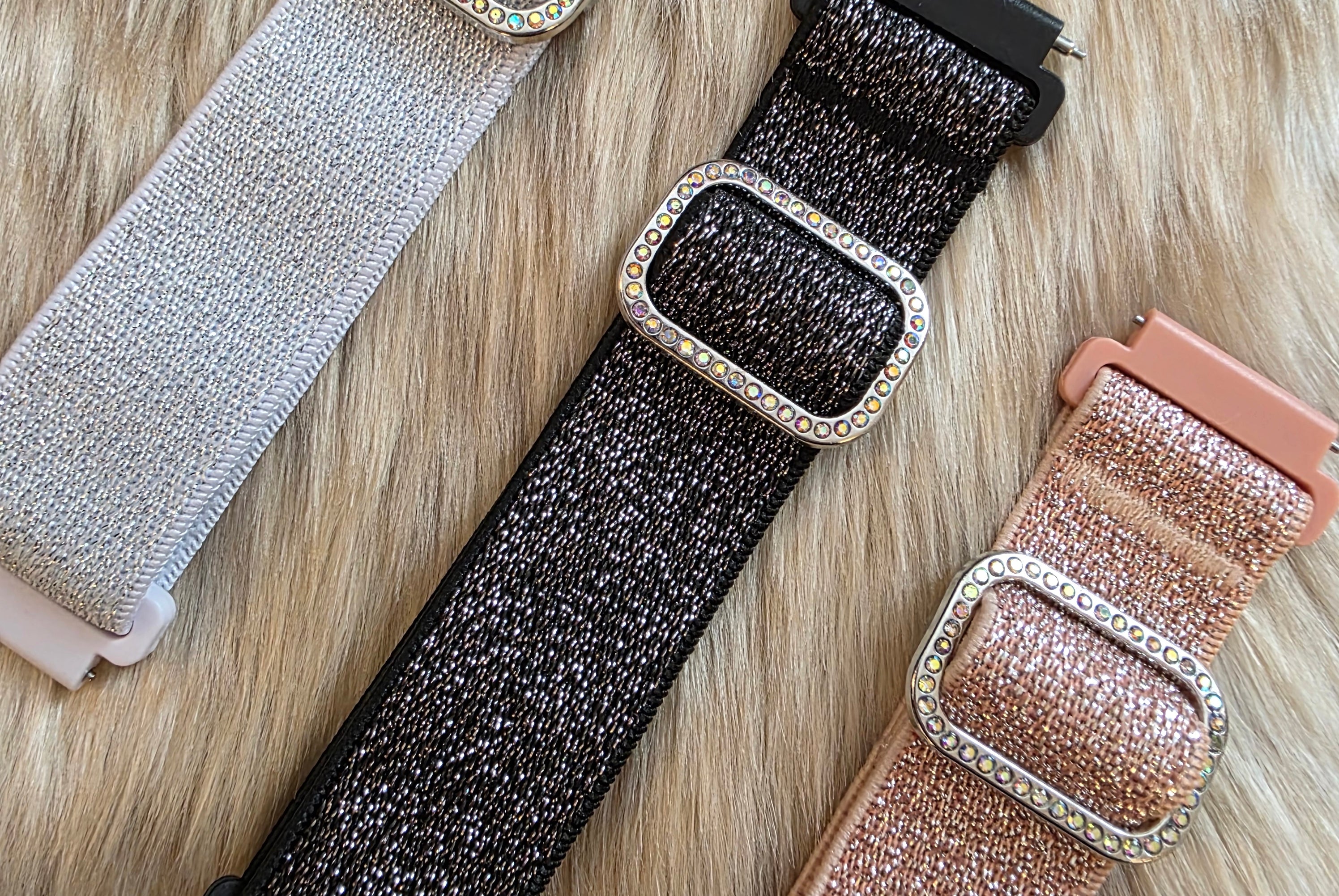 Glitter Stretch Samsung Watch Band Watchband Vintage Vibes Boutique