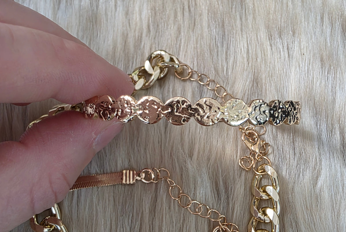 Gilded Up Bracelet Stack Bracelet Vintage Vibes Boutique
