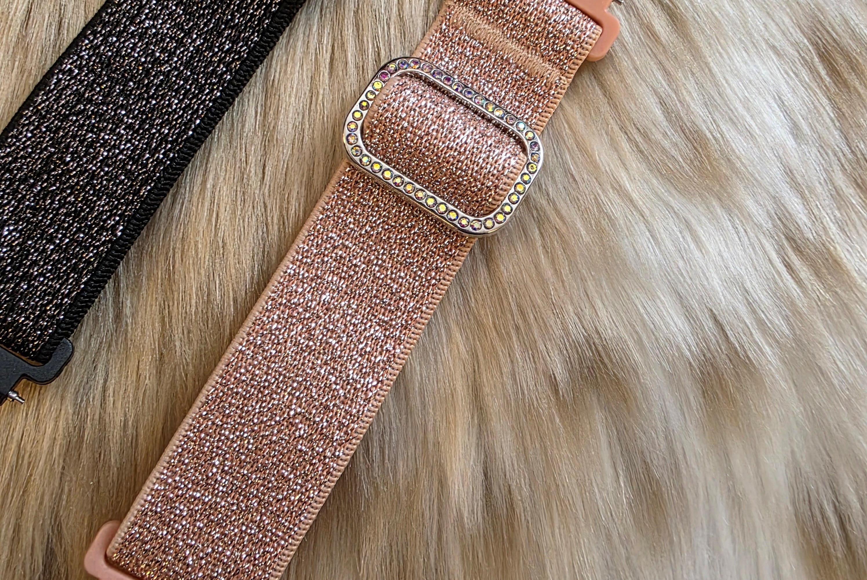 Glitter Stretch Samsung Watch Band Watchband Vintage Vibes Boutique