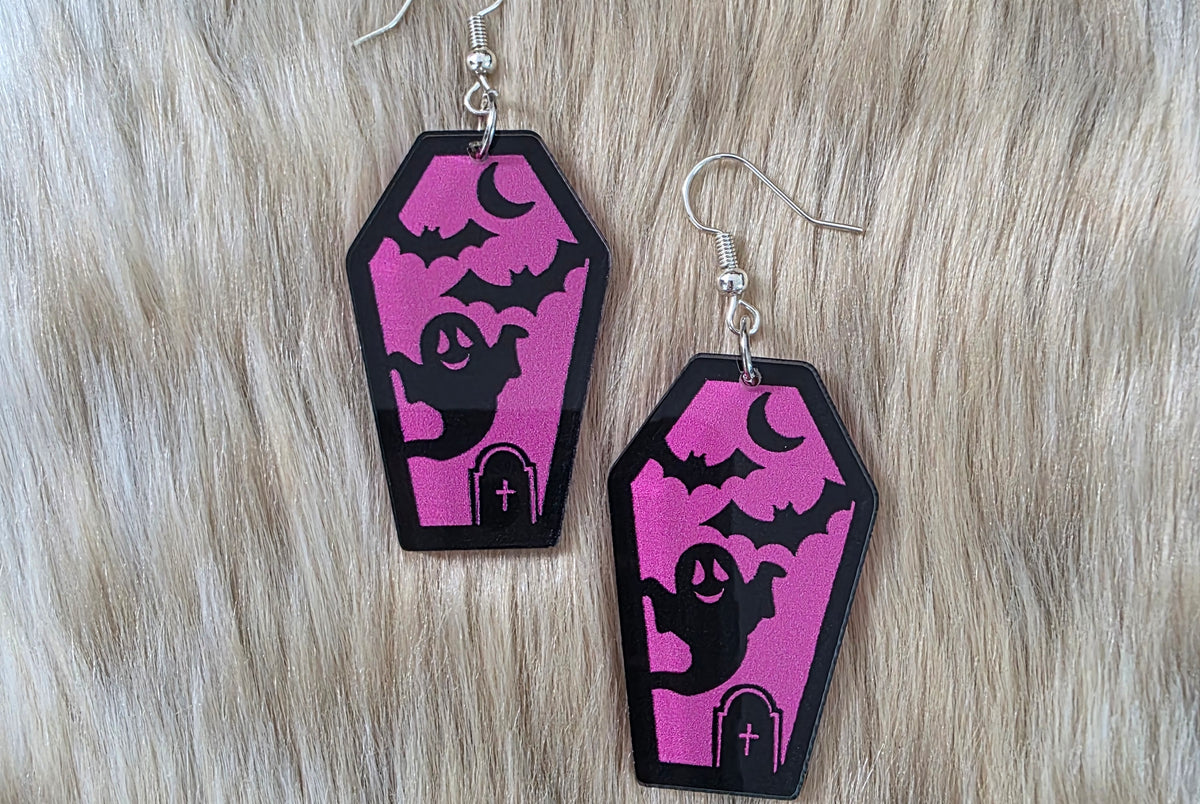 Graveyard Shift Earrings Novelty Earrings Vintage Vibes Boutique