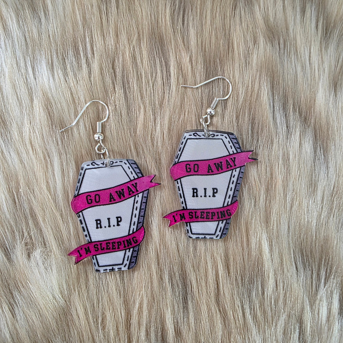 Dead Tired Earrings Novelty Earrings Vintage Vibes Boutique