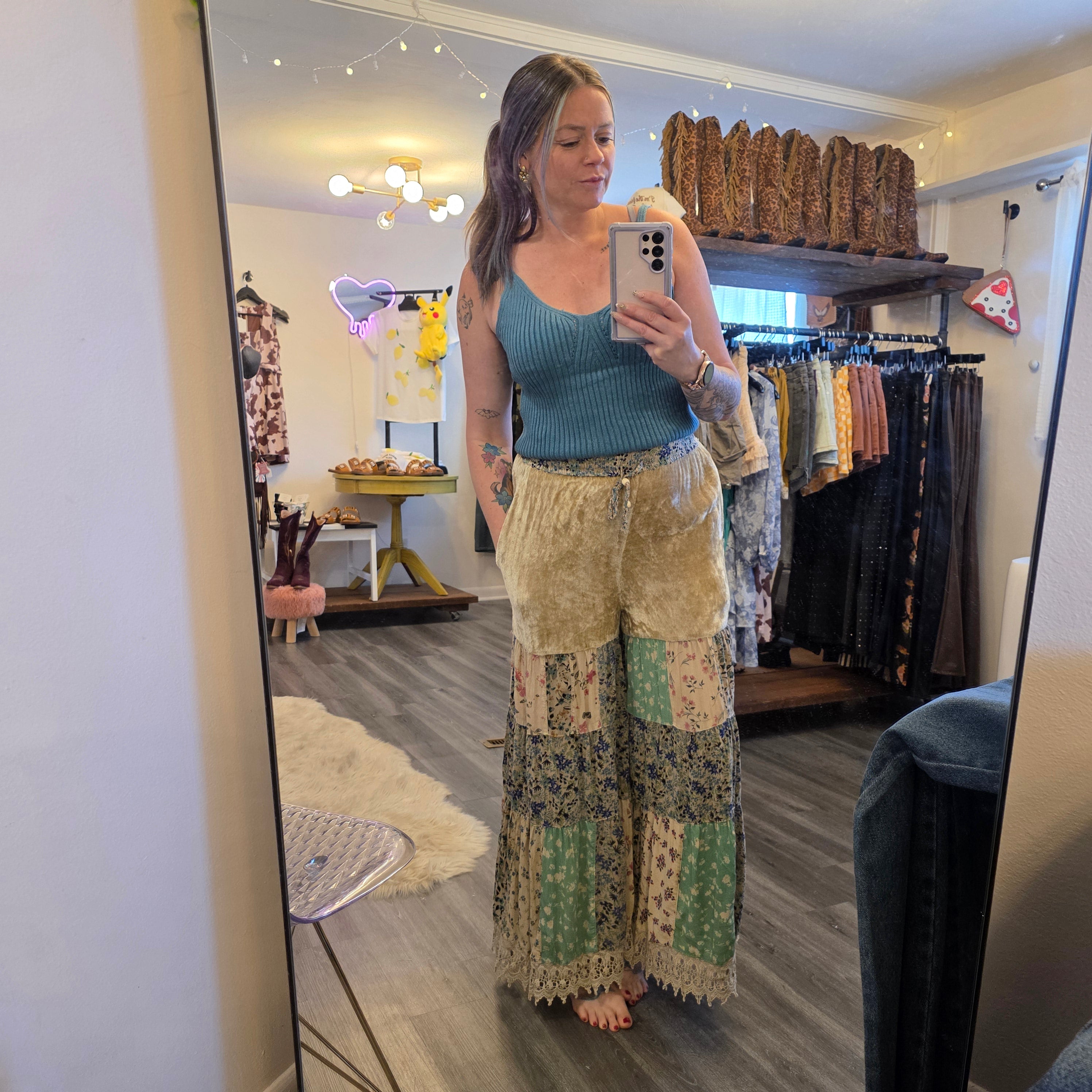 Meadow Patchwork Pants Trousers Young Threads