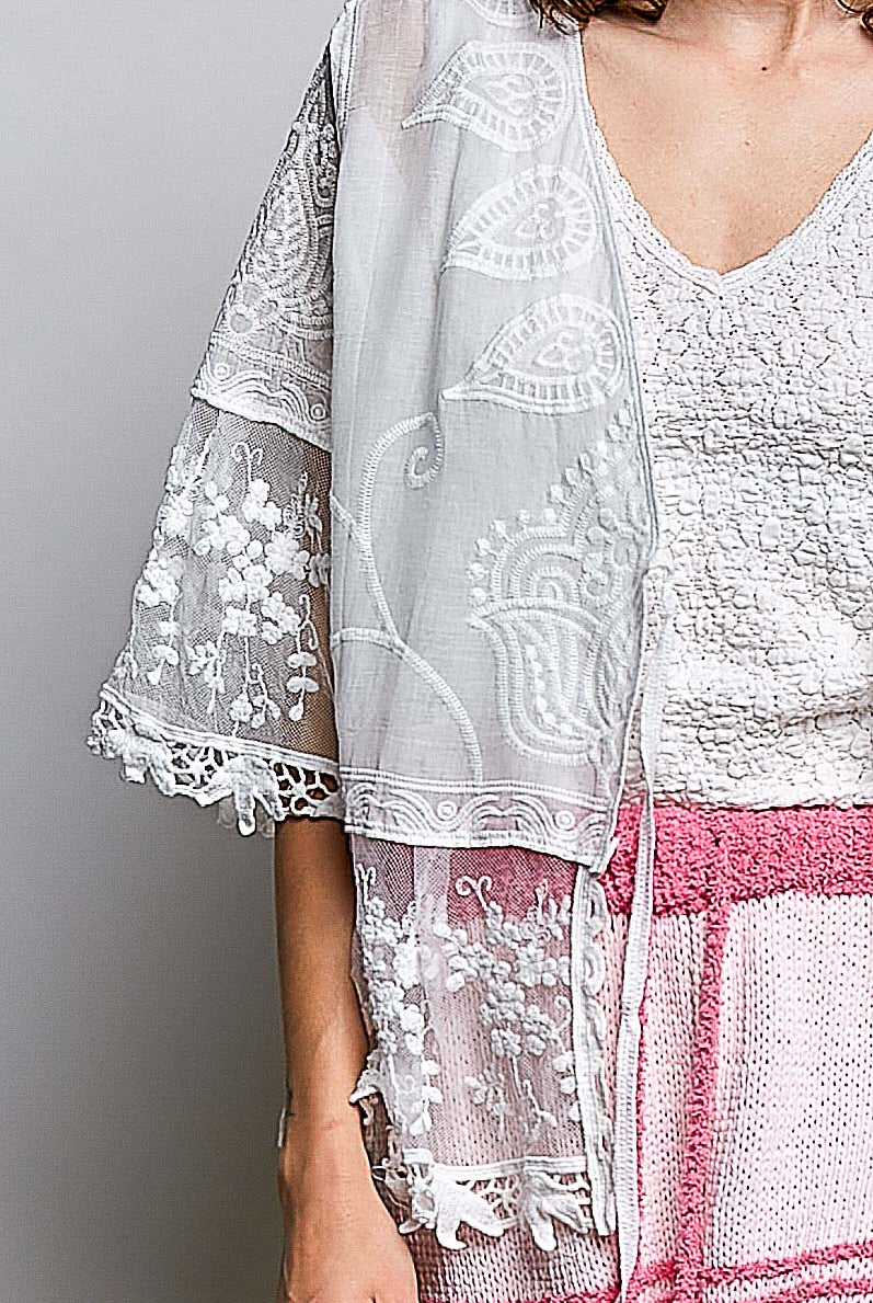 Lace & Daydreams Kimono Sweater POL