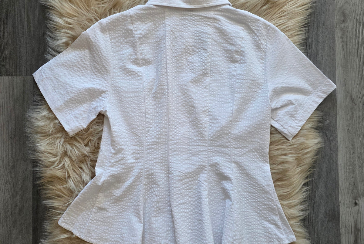 Porter Textured Cotton Top Blouse Steve Madden