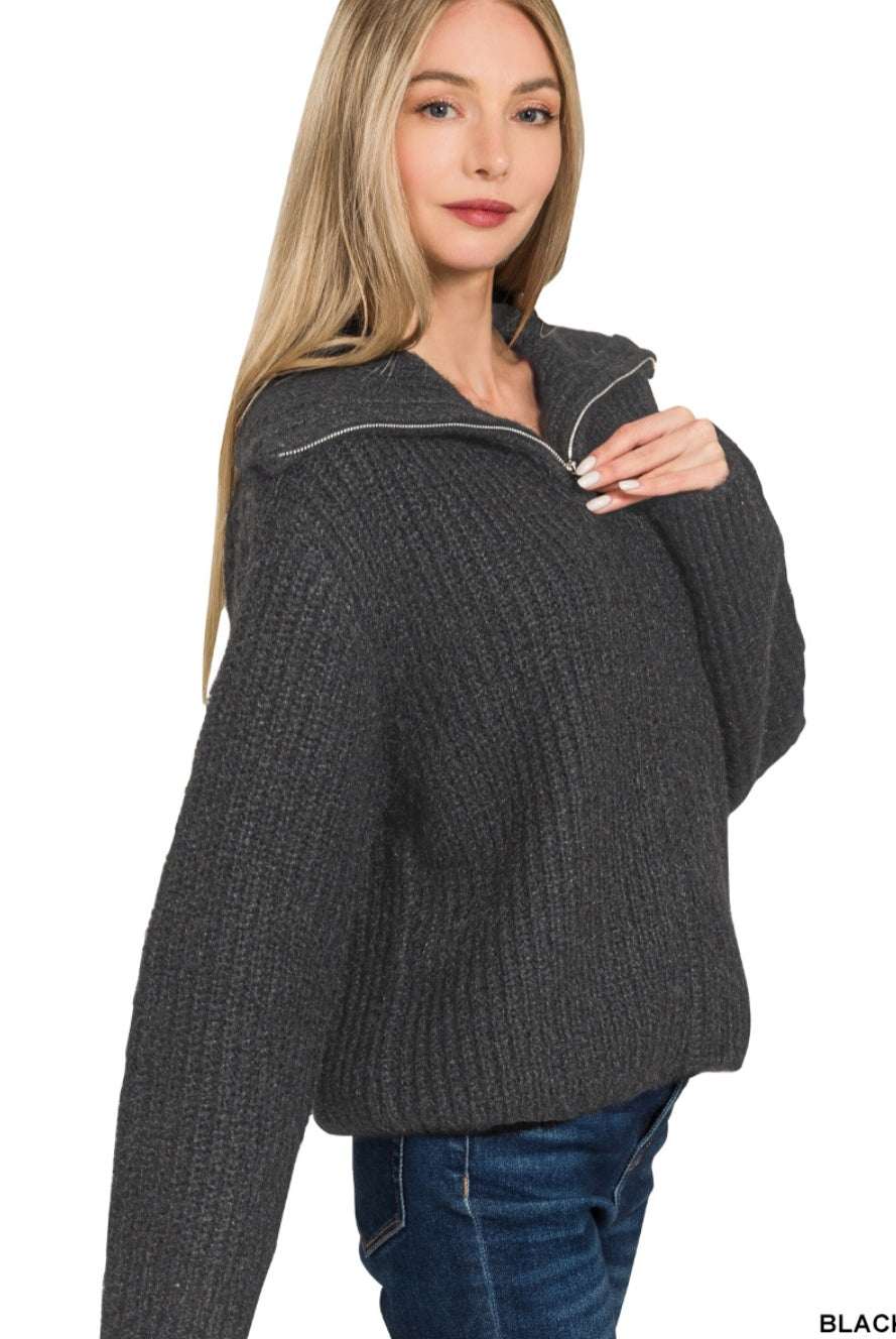 Off Duty Sweater Cardigan Zenana