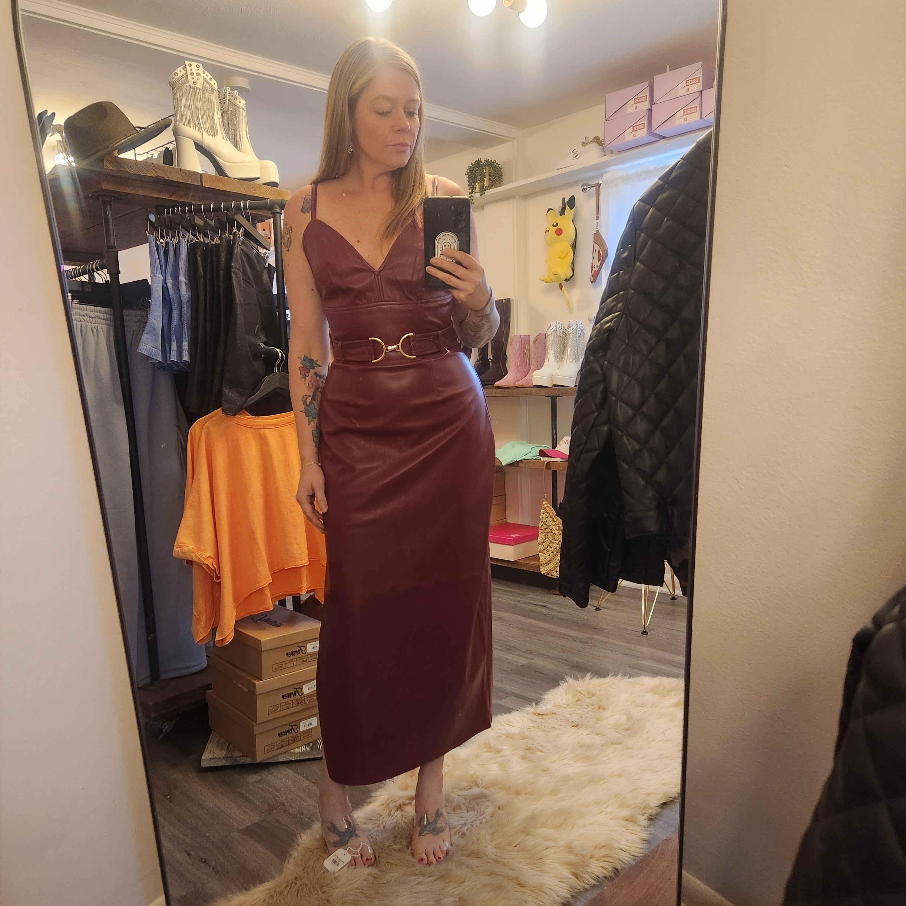 Kat Dress Midi Dress Steve Madden