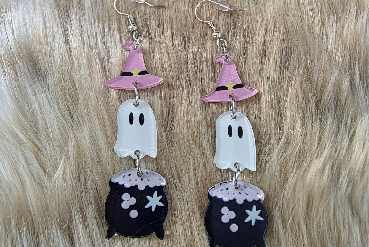 Witchy Business Earrings Novelty Earrings Vintage Vibes Boutique