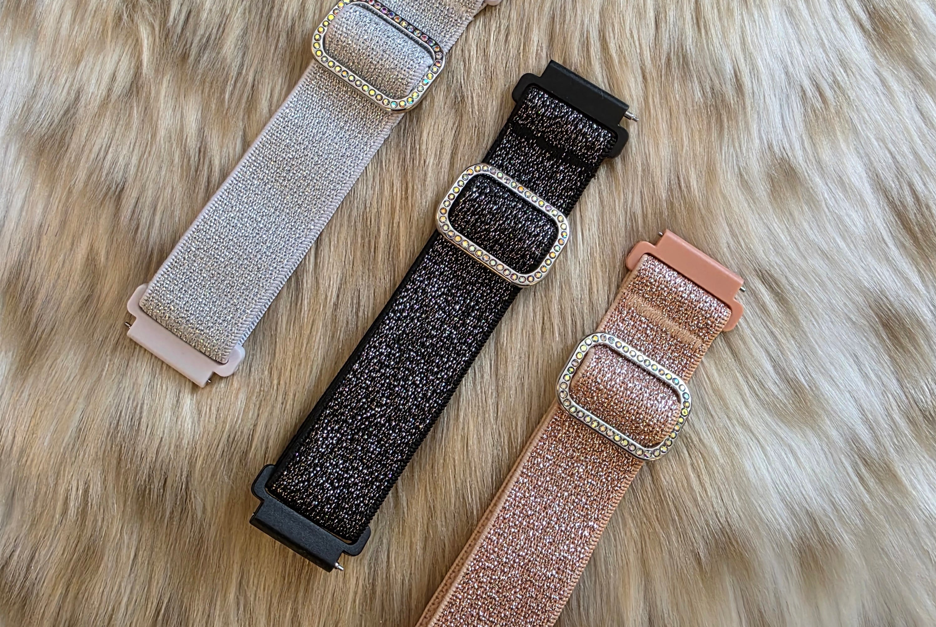 Glitter Stretch Samsung Watch Band Watchband Vintage Vibes Boutique