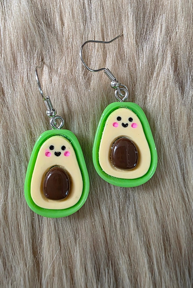Avocado Earrings Novelty Earrings Vintage Vibes Boutique