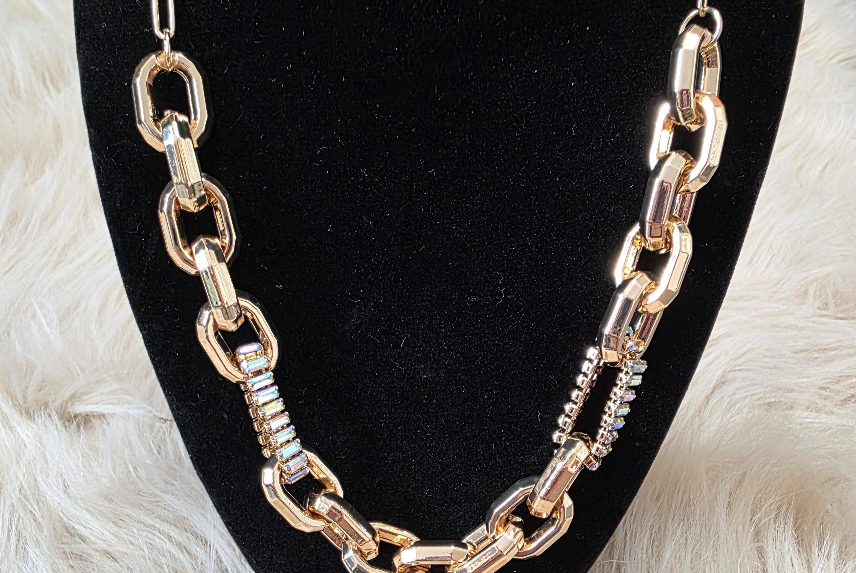 Chain Reaction Necklace Necklace Pink Panache Gold