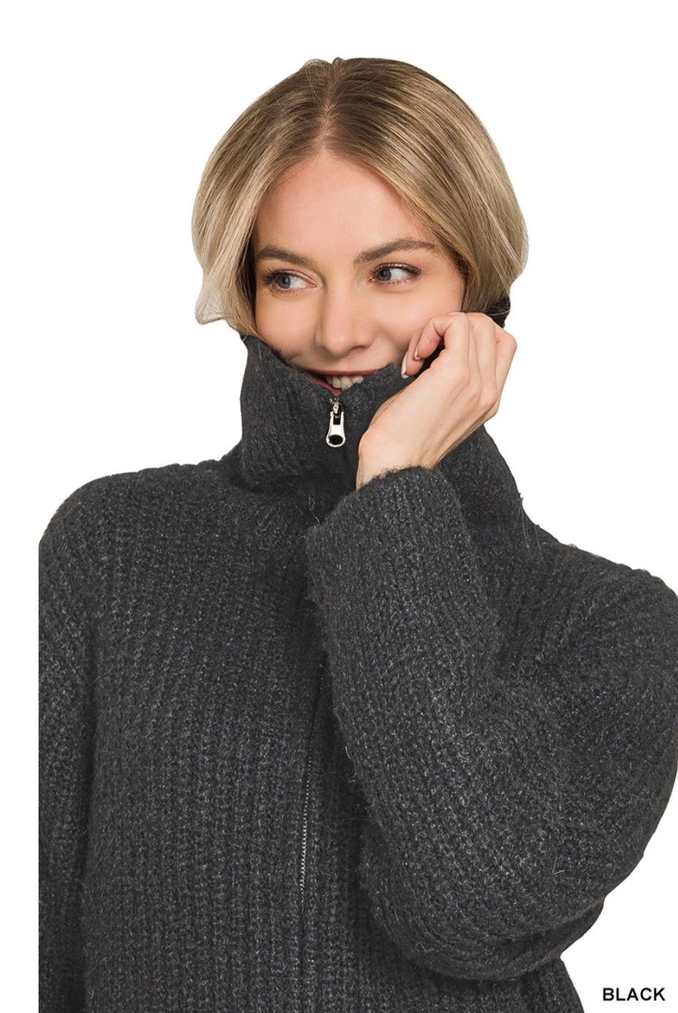 Off Duty Sweater Cardigan Zenana