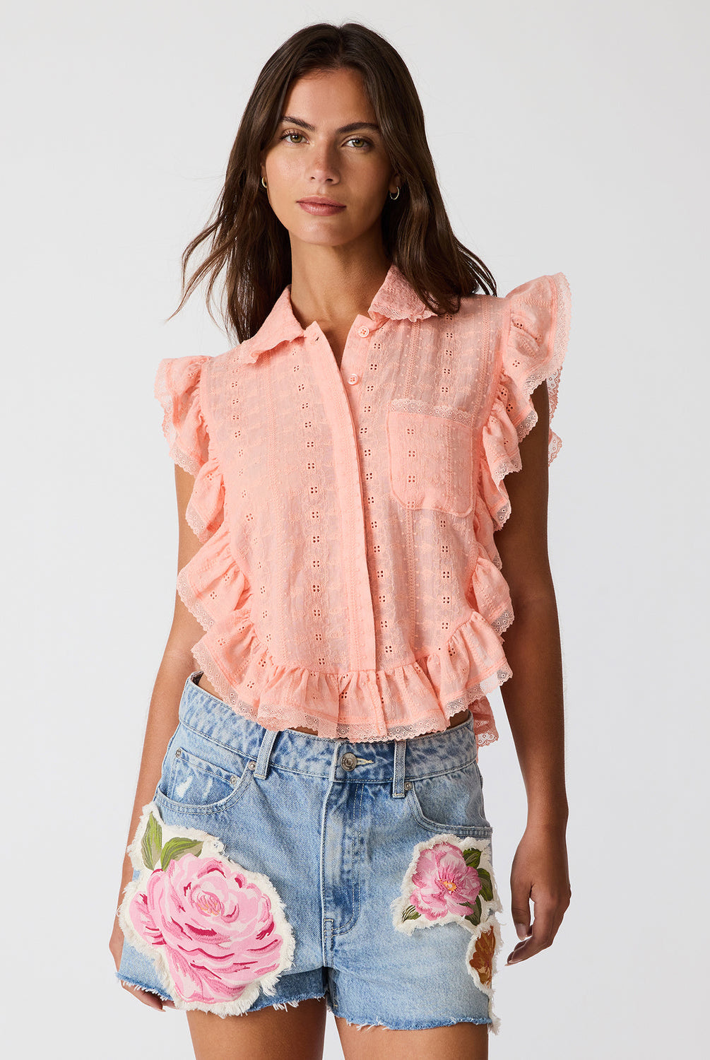 Adeline Top Blouse Steve Madden