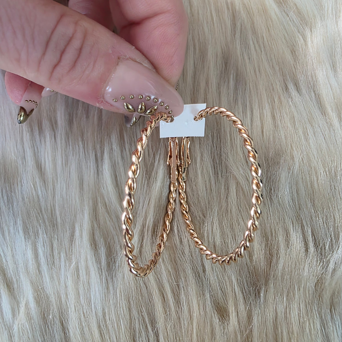 Twist of Fate Hoops Earrings Vintage Vibes Boutique