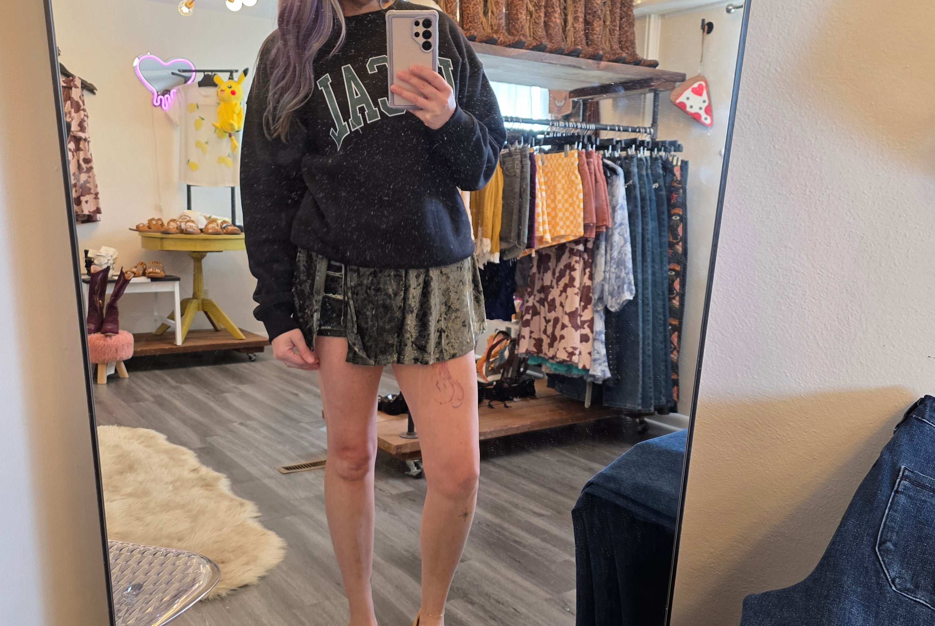 Winslet Velvet Skort Skort Listicle