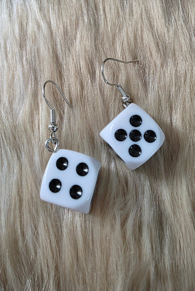 Dice Earrings Novelty Earrings Vintage Vibes Boutique