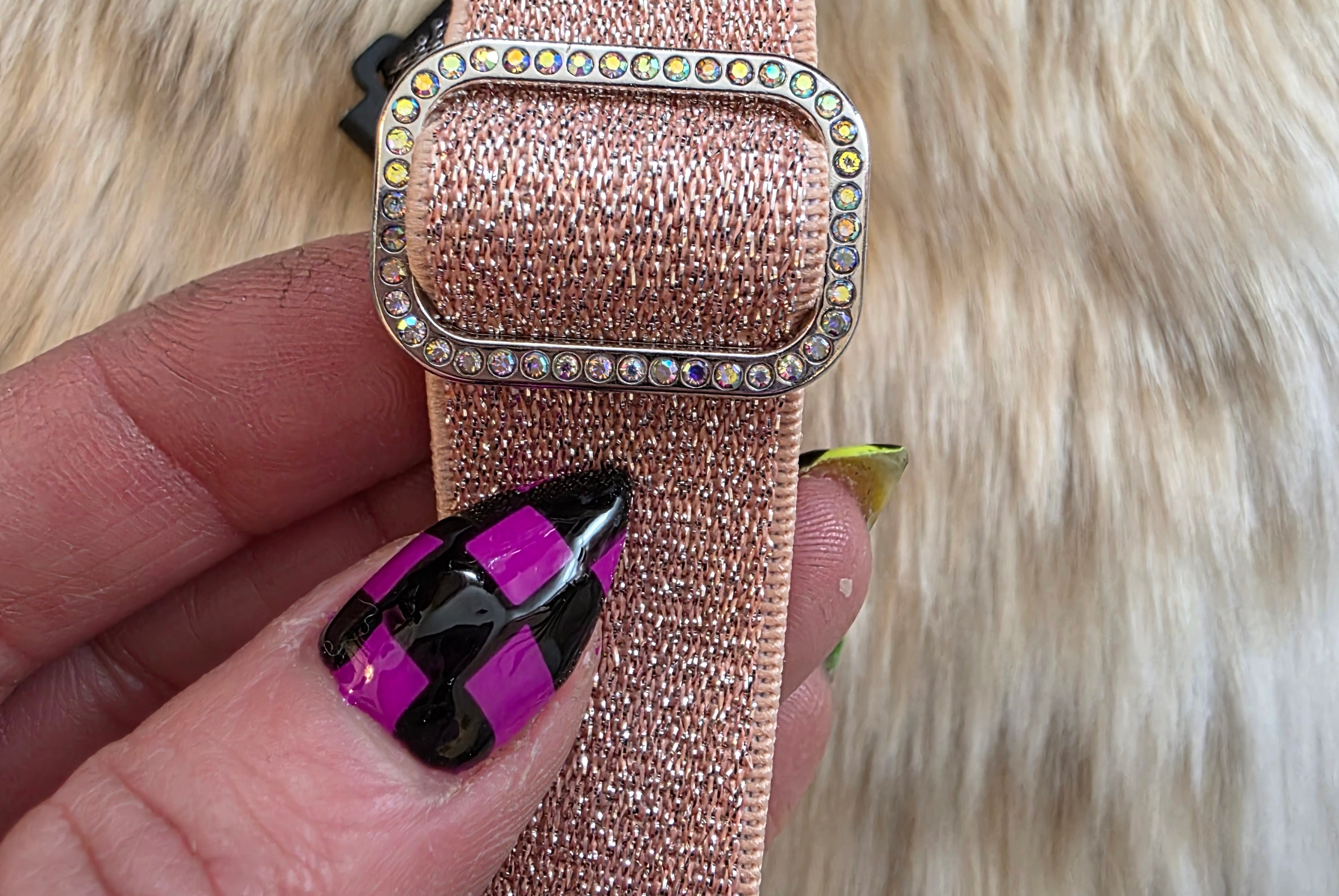 Glitter Stretch Samsung Watch Band Watchband Vintage Vibes Boutique