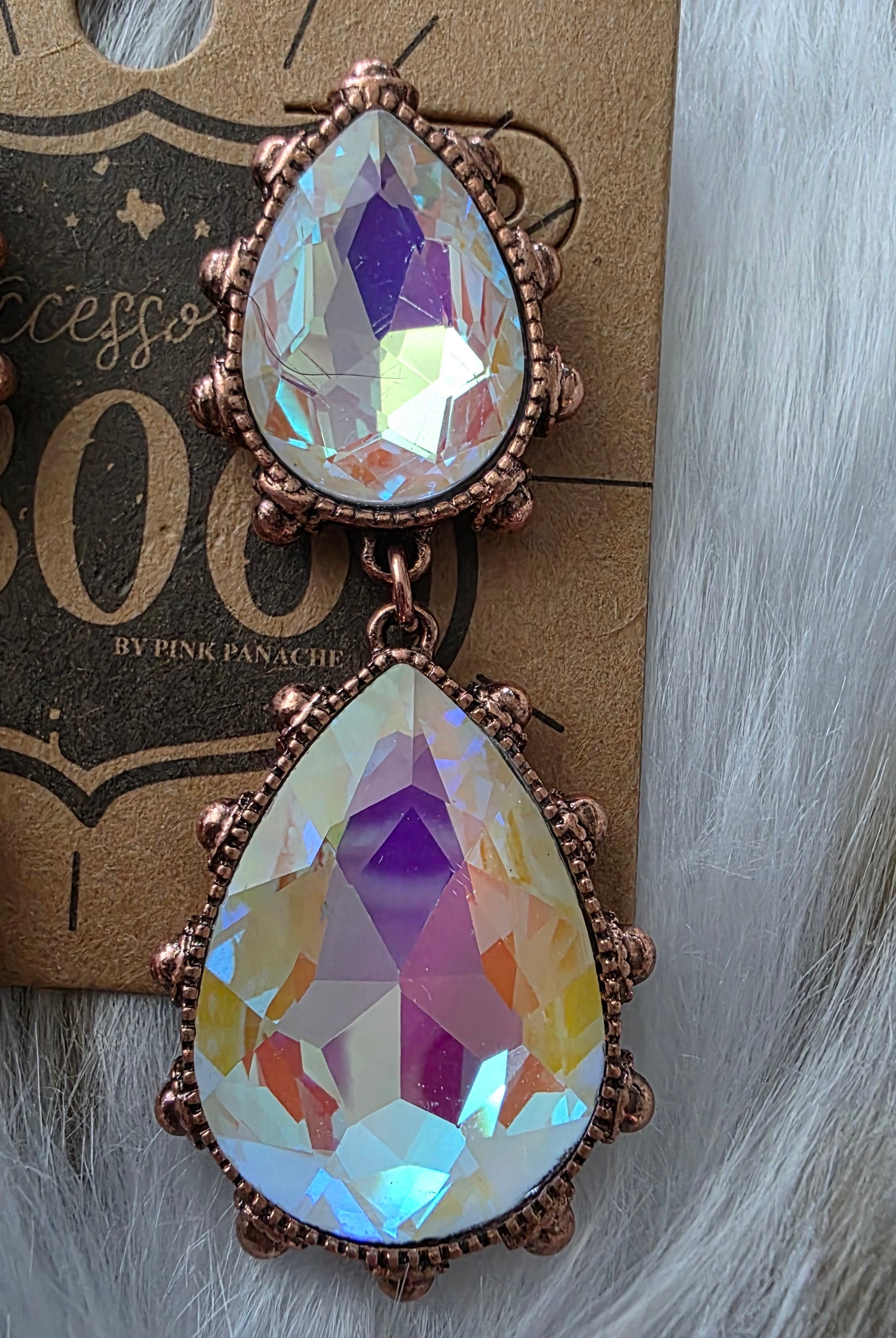 Vintage Glam Earrings Earrings Pink Panache Aurora