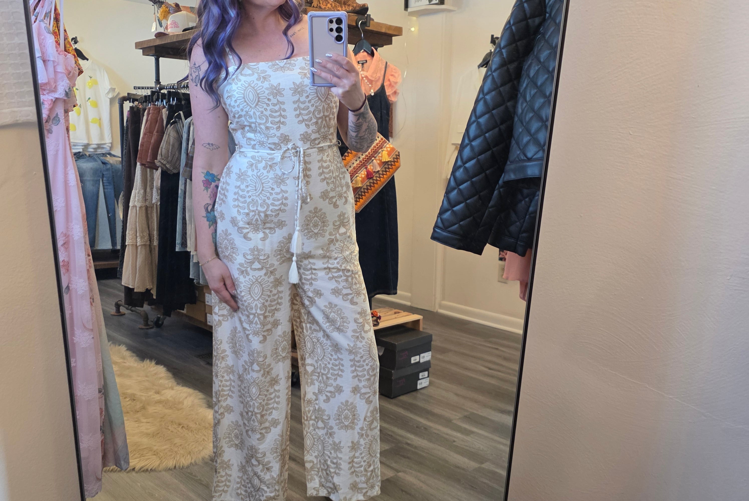 Santorini Nights Jumpsuit Jumpsuit Hem & Thread