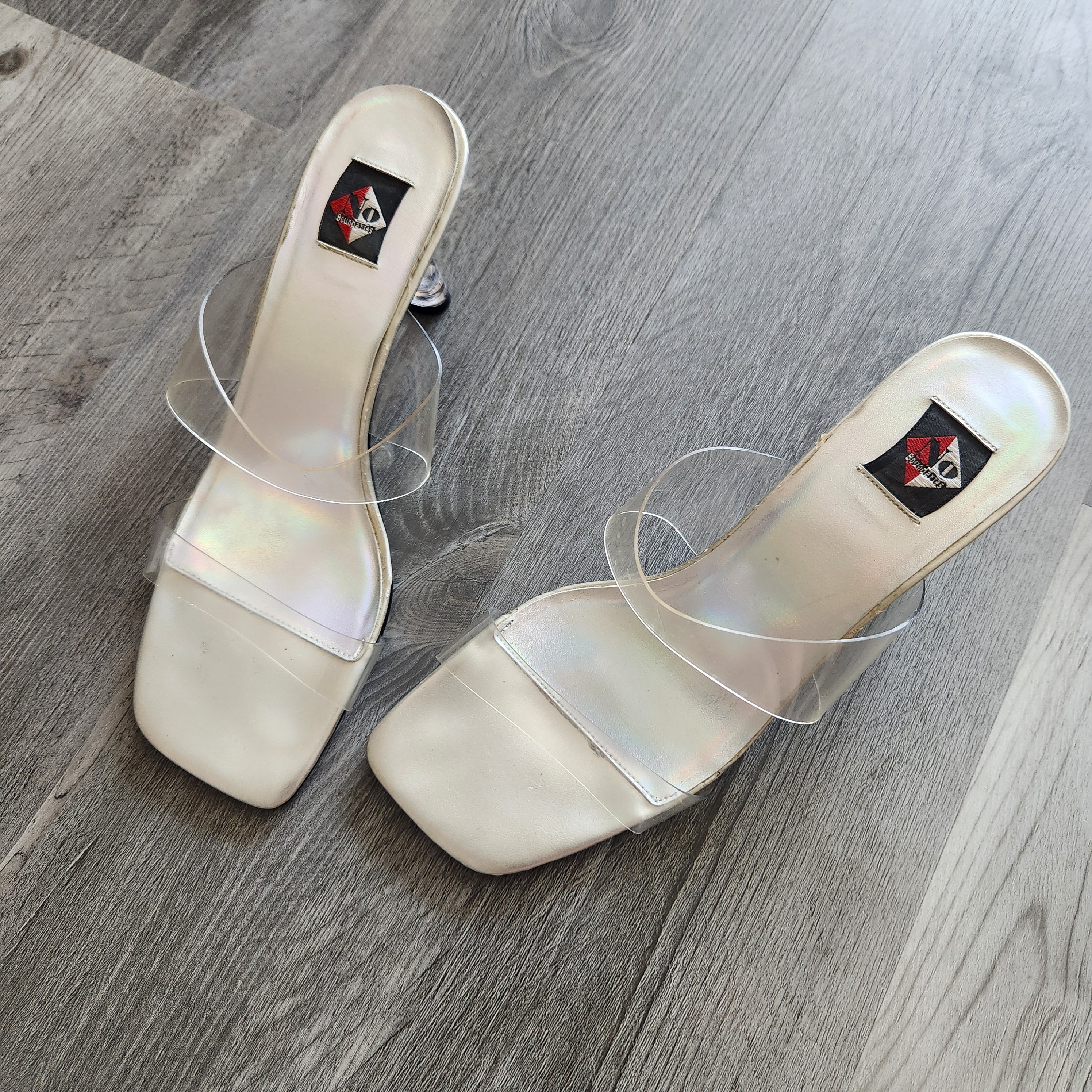No Boundaries Clear Heels Vintage Vibes Boutique