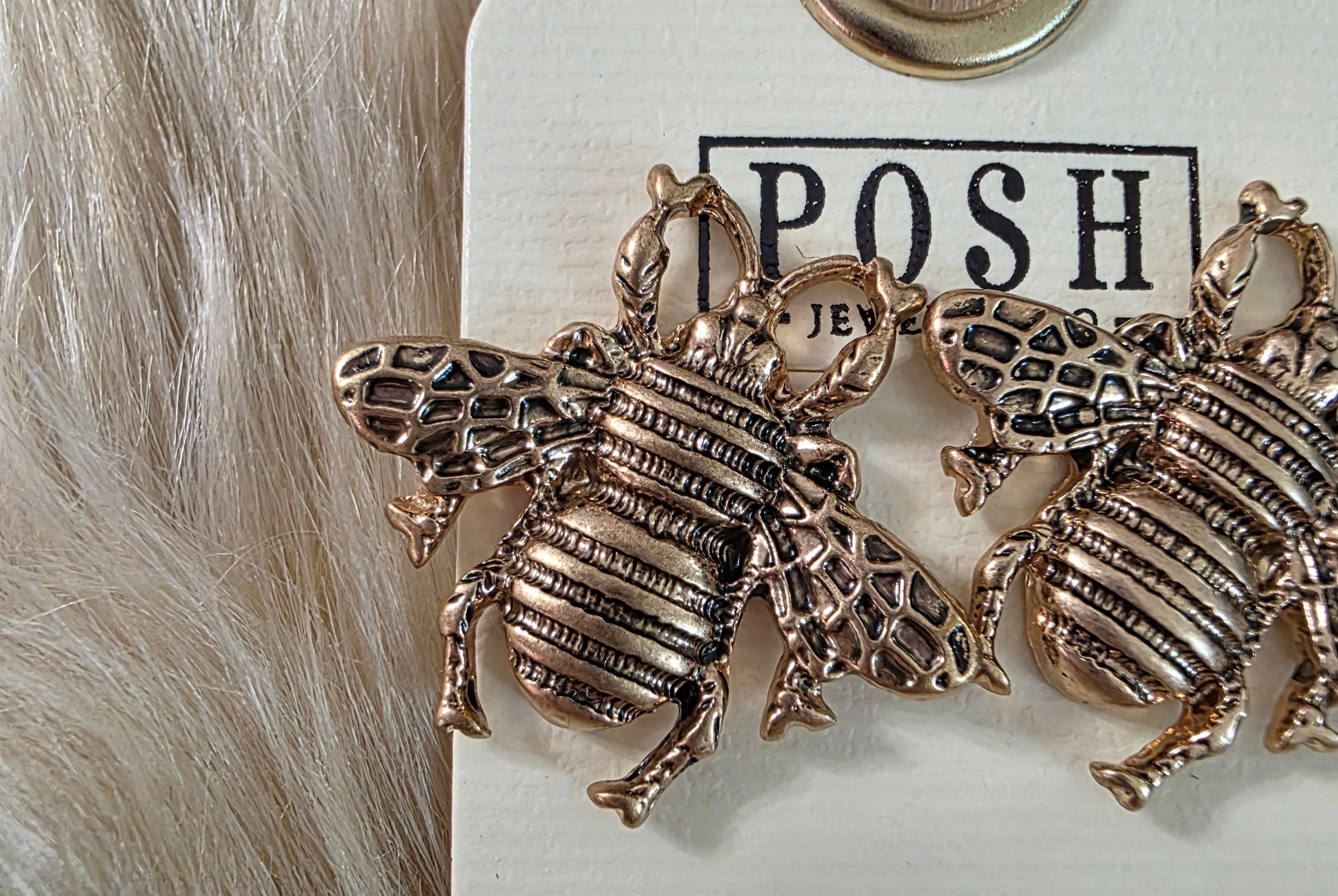 Bee Earrings Earrings Pink Panache