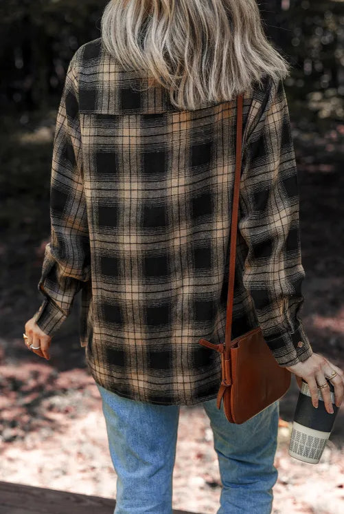 Franny Flannel Basic Top Vintage Vibes Boutique