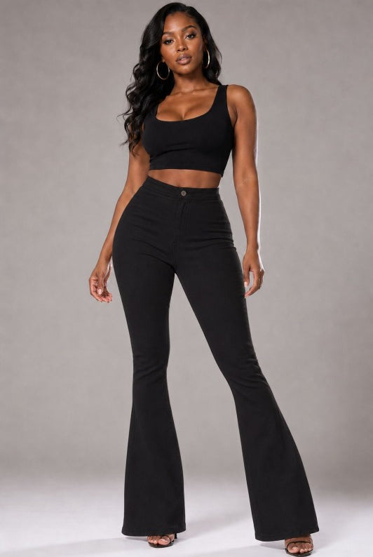 Mercer Flares - Black Flare Jeans JC JQ
